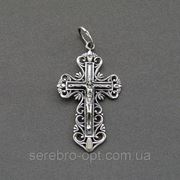 Крест серебряный. арт КР65 фото