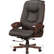 Кресло для руководителей «Ванкувер» HB, кожа коричневая фотография