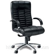 Кресло для руководителей Атлантис НВ Хром, Мех. ANYFIX комбинированная кожа люкс фото