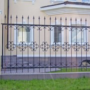 Металлический забор, решётчатый забор, кованый забор фото