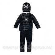 Детский карнавальный костюм Спайдермен чёрный фото