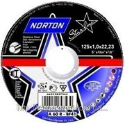 Диск отрезной по металлу Norton «Starline» 125*1.0*22,23 фото