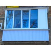 Обшивка и остекленение балконов Киев фотография