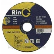 Абразивный отрезной круг (диск) по стали RinG (РИНГ) 115 х 2 х 22 фото