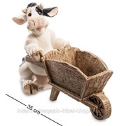 Фигура-кашпо Садовник Бурёна (Sealmark) GG-4731-MD фото