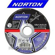 Диск отрезной по металлу Norton Starline 115 x 1.0 x 22.23 (уп 10шт.)