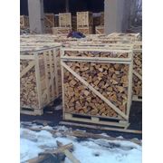 дрова колоты в пачках. фото