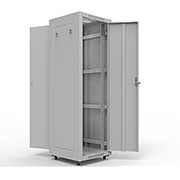 19“ напольный шкаф СТАНДАРТ 42U 800x800 мм, передняя дверь металл, боковые стенки несъемные фотография