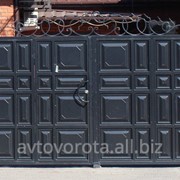 Ворота распашные с зашивкой штампованной филенкой АвтоВОРОТА 3000*2000