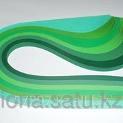 Бумага набор №21 130гр., 300мм., 150 полос, 6 цветов зеленый микс фотография