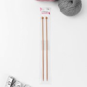 Спицы для вязания, прямые, d 3 мм, 25 см, 2 шт фотография