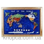 Подарочная карта мира из камня 870*630 мм фото