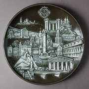 Тарелка “Вся Полтава“, изготовление сувениров на заказ Полтава фото