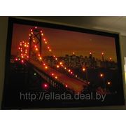 Светильники фото коллажи панно картины на светодиодах украшающие интерьер, с мостом в Сан-Франциско