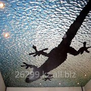 Бесшовный потолок с У/Ф печатью Клипсо фото
