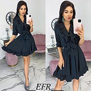 Изящное женское платье (4 цвета) ЕФ/-551 - Черный фотография