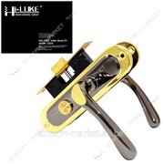 Ручка-защелка HI-Luke BK18A (черный/Золото) (Ручка на планке поворотник) №315195 фото