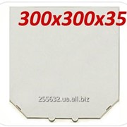 Коробка для пиццы 300х300х35 мм (цвет белый) фото