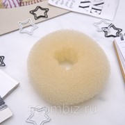 Валик для волос большой, коричневый фото