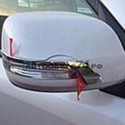 Хромированные накладки на зеркала Toyota LC200 16-