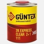 Лак акриловый автомобильный GUNTEX быстросохнущий с отвердителем “2К Express Clear 2+1 MS“ 1,5 л фотография