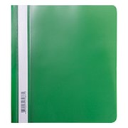 Папка-скоросшиватель А5 Бюрократ "Люкс", пластиковая, с боковым прижимом, цвет зеленый 346250