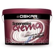 Крем-краска интерьерная OSKAR Superweiss Cream Colagen на основе коллагена 10л (1д/9-11м.кв)