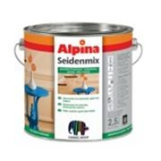 Универсальная цветная эмаль Alpina SEIDENMIX 0,75 л фотография