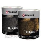 Одноцветная золотистая лазурь Тиккурила Тайка — Taika, база HL (серебро) (0,9 л) фотография