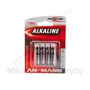 Батарейка Ansmann Alkaline red AAA, LR03, AM4, MN2400 1.5V 4 шт (5015553) фото