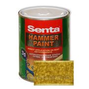Молотковая краска Сента Хаммер (Senta Hammer) золотистая 0,75 л фото