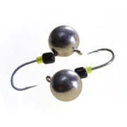 Мормышка вольф. шар TAKEDO Wolf Pro Boru+ ( d 2,5 мм, 0,2гр, крючок №20, с бусиной цв. серебро ) фото