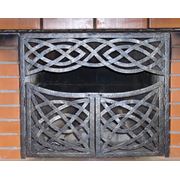 Двери перегородки для камина кованые от производителя. Киев. фотография