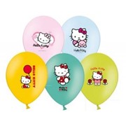 Шар с рисунком 14 Hello Kitti 3цв фото