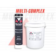 Универсальная консистентная пластическая смазка на основе лития MIDLAND "MULTI COMPLEX" предназначенная для применения при чрезмерных давлениях и высоких температурах имеющая крайне высокую температуру каплеобразования и стойкую водонепроницаемость