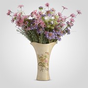 Ваза Oblique “Flowers in Beige“ Малая,Керамика фото