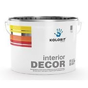 Краска интерьерная структурная Interior DECOR KOLORIT, 10л фотография