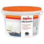 Ультрабелая, матовая, износостойкая латексная краска для внутренних работ. Alpina ULTRAWEISS 10 l фотография