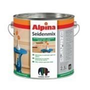 Универсальная цветная эмаль. Alpina SEIDENMIX Nu?braun (темно-коричневий) RAL 8011 0,75 l фото