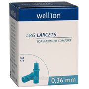 Ланцеты Веллион (Wellion) 28G (0,36мм) №50 фото