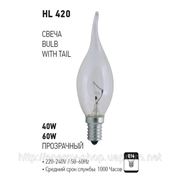 HL420 60W E14 лампа накаливания фотография