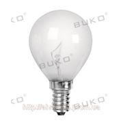 Лампа накаливания BUKO 40W, 60W Е14 220V шар прозрачный, матовый, белый