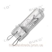 Лампа галогенная bi-pin BUKO G-9 40W, 50W 220V прозрачная фото