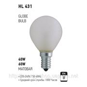 HL431 40W E14 лампа накаливания фото