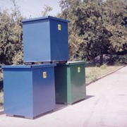 Евроконтейнеры для сбора ТБО (твердых бытовых отходов) фотография