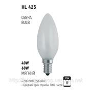 HL425 60W E14 лампа накаливания, матовая фото