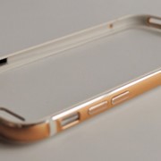 Чехол Бампер на Айфон 6/6s Evoque Металл и Пластик Золото + Защитное Стекло фотография