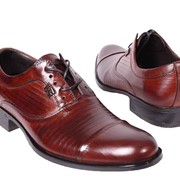 Туфли мужские коричневые на шнурках фотография