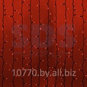Гирлянда “Светодиодный Дождь“ 2х3м, постоянное свечение, черный провод “КАУЧУК“, 220В, диоды КРАСНЫЕ, NEON-NIGHT фото