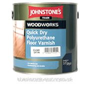 Quick Dry Floor Varnish Satin Лак д/пола на воде п/матов. (Clear), 5 л фотография